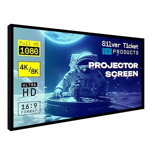 Silver Ticket Products STR Series 6 Piece Home Theater Fixed Frame 4K / 8K Ultra HD, HDTV, HDR & Active 3D Movie Projection Screen, 16:9 Format, 100" Diagonal, Grey Material STR-169100-G