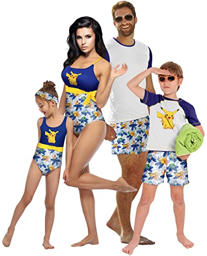 Pokemon Girls UPF 50+ One Piece Bathing Suit Little Kid to Big Kid3