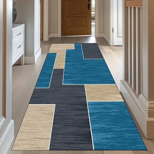 Runner de alfombra de diseño moderno con acabado suave 2