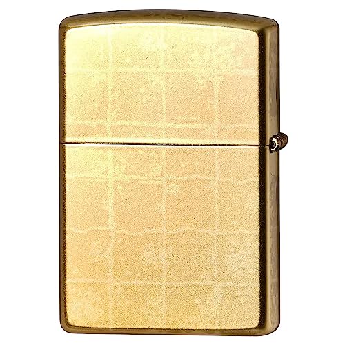 Encendedor Zippo de latón dorado con diseño japonés miniatura 2