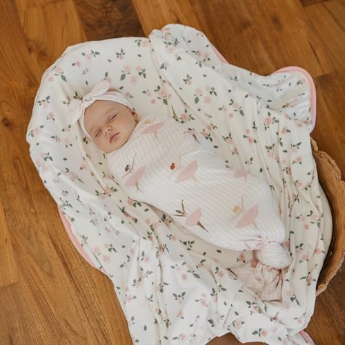 Image of Copper Pearl Swaddle Blankets for Newborns | Soft Stretchy Receiving Blankets for Boys and Girls | Large 46 x 46 Inch Baby Blankets | Lightweight and Breathable Swaddles | Katerina