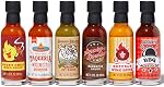 Thoughtfully Gourmet, Street Food Sauces Hot Sauce and BBQ Gift Set, Flavors: Diablo Wings Sauce, Louisiana and More, Vegan and Vegetarian, Set of 6