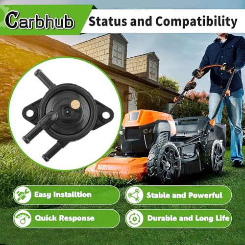 Fuel Pump for Kohler 17HP-25 HP Small Engine Lawn Mower Tractor, Gas Vacuum Fuel Pump with Fuel Filter for Honda for Yamaha for John Deere by Carbhub - Used condition - Image 5