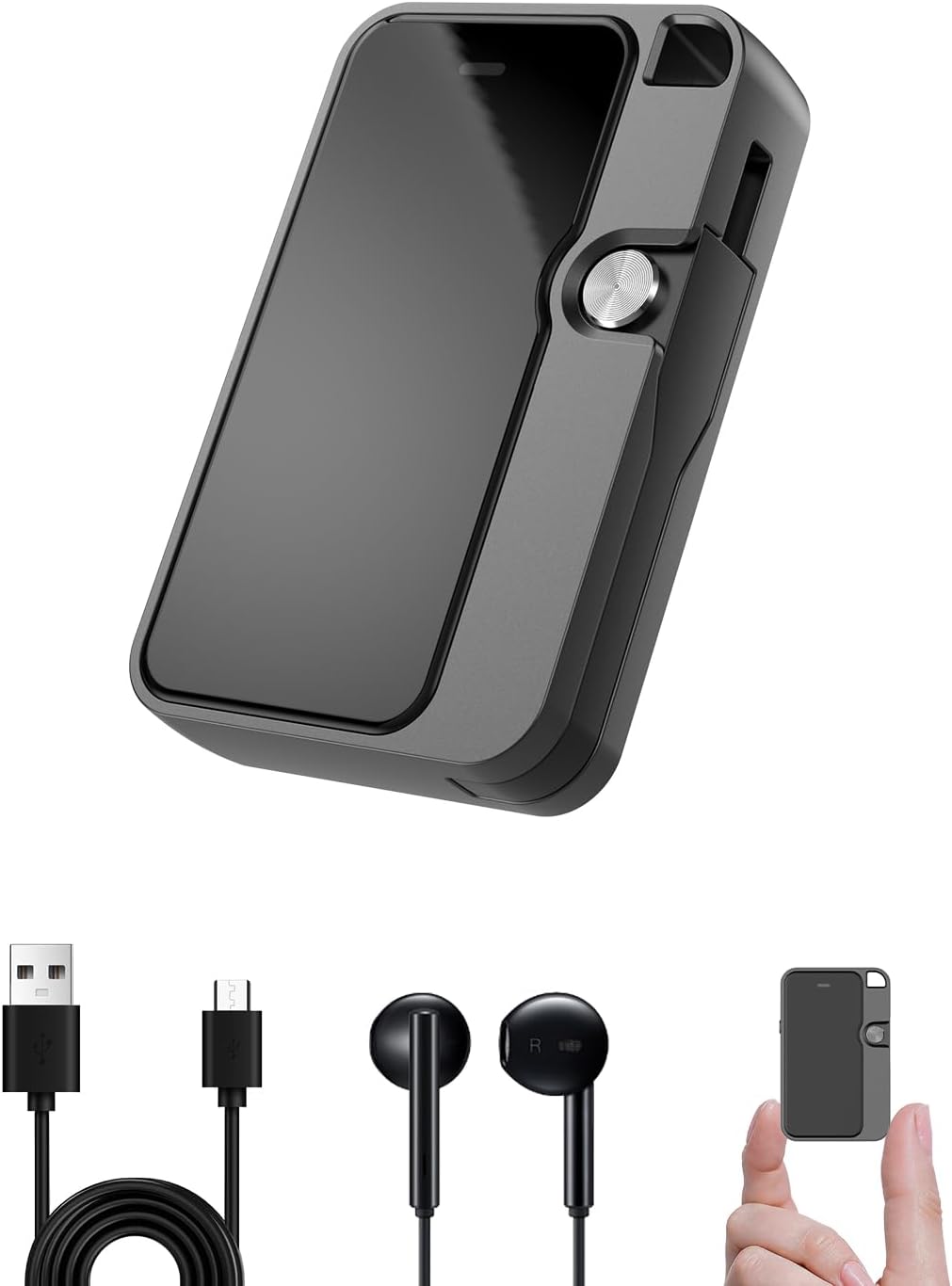 128GB digital voice recorder with DSP noise reduction