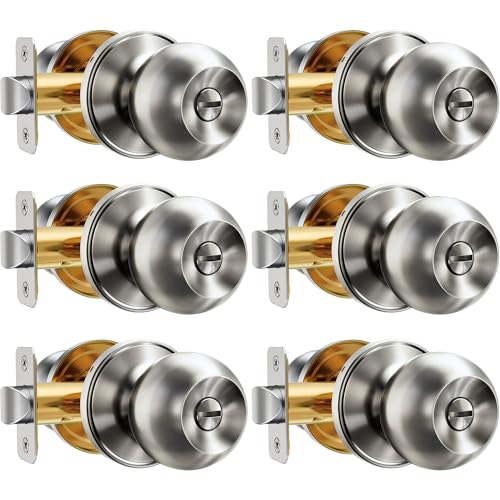 Veise Keyless Privacy Door Knob 6-Pack