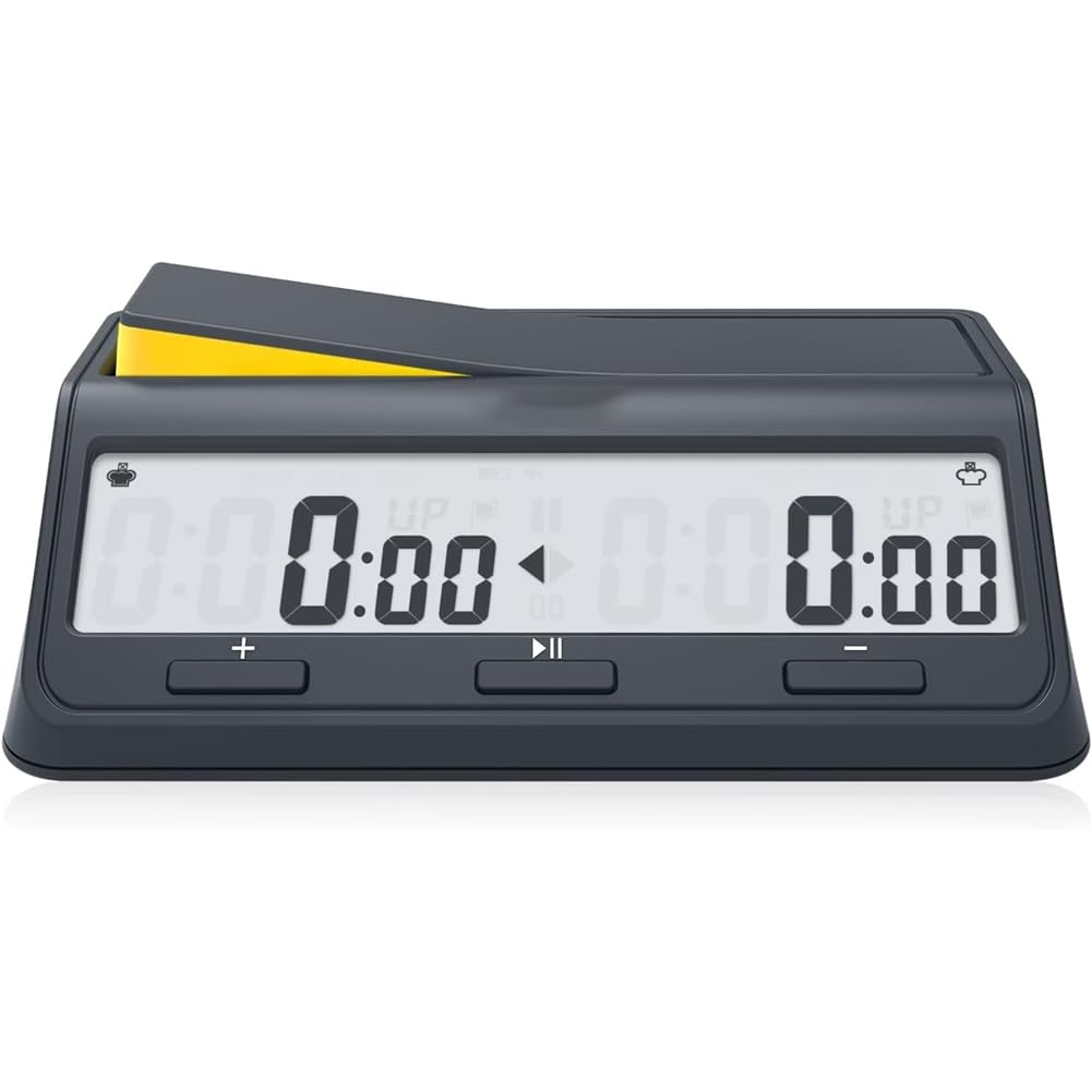 Reloj de Ajedrez Digital con Temporizador para Juegos de Mesa y Ajedrez, con Cuenta Atrás y Retardo, y Alarma.