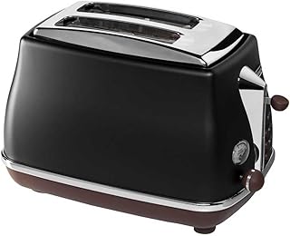 De’Longhi CTOV2103.BK 2-Slice Toaster – Black, 900W, H x W x D: 20.5 x 18.5 x 32 cm