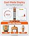 TopTes PT-990 Rechargeable Gas Leak Detector with 11 inch Probe, Detection Range 0-10000 ppm, Data Logging & 3 Types Alarm, Natural Gas Detector for Propane, Methane for Industrial & Home - Orange