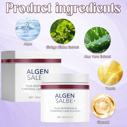 Algensalbe, Aktiv Algensalbe Gegen Besenreiser, Algen Salbe Beine Für Besenreiser, Algencreme Testsieger Gegen Besenreiser, Pflege, Erfrischung Und Entspannung Von Geschwollenen Und Müden Beinen (1PC)
