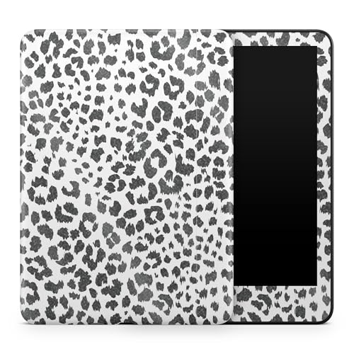 Glossy Glitter Tablet Skin Compatible with Amazon Kindle Colorsoft (2024) - Snow Leopard Print - Premium 3M Vinyl Protective Wrap Decal Cover - Easy to Apply | Crafted in The USA by MightySkins