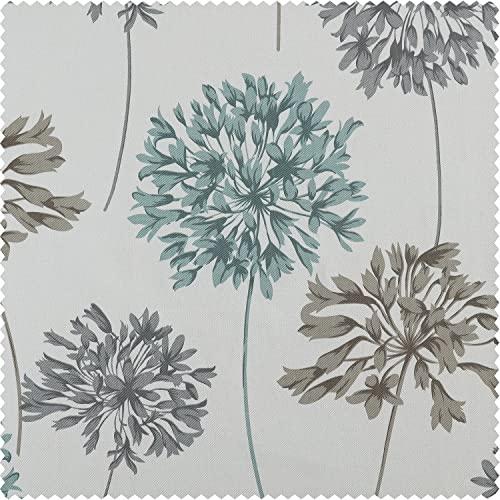 Hpd Half Price Drapes Window Valance 50 X 19 Cotton Allium Printed, Prtw-Vld05-19, Allium Blue Gray #TOP4