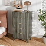 VINGLI Fluted 5-Drawer Dresser