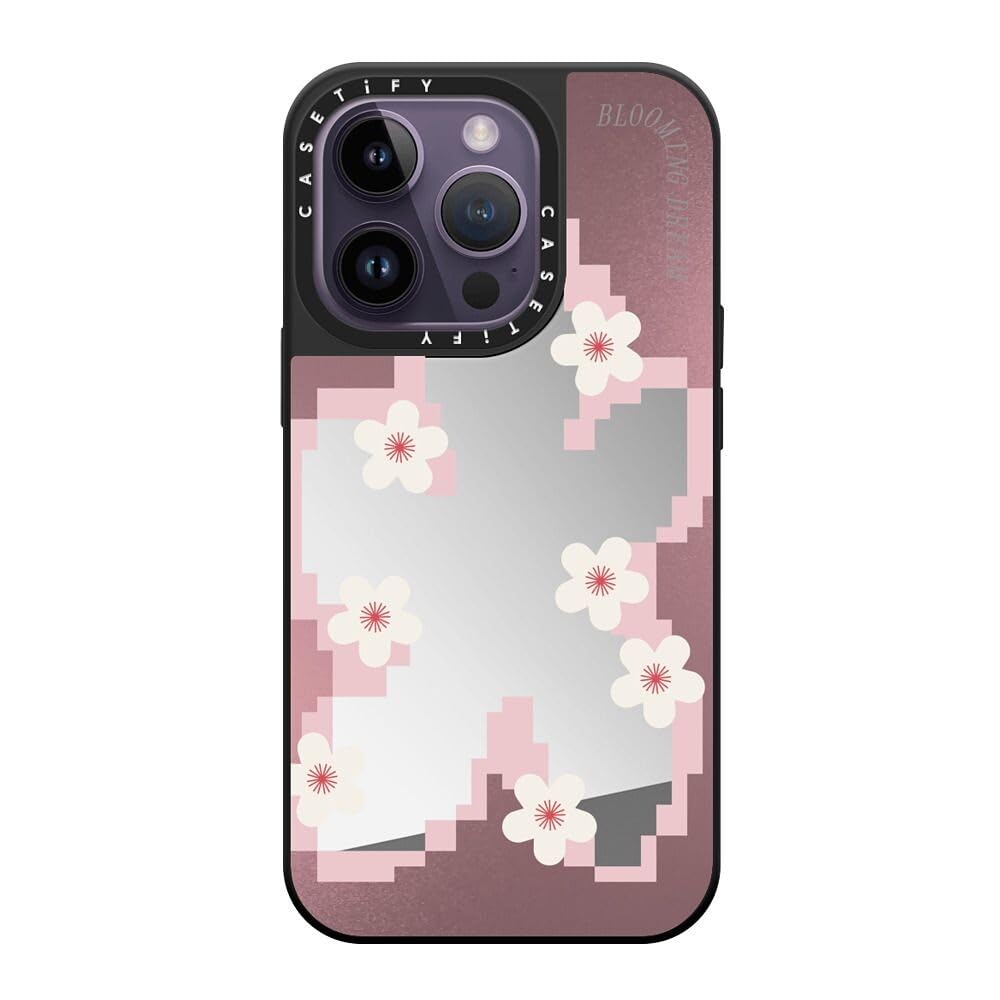 iPhone 15 ケース ミラー Half Sakura クリアブラック Amazon.co.jp: CASETiFY iPhone 14 Pro 用 ケース ミラーMagSafe対応
