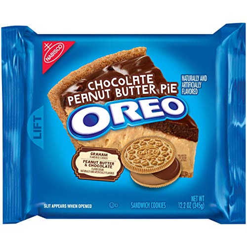 Oreo Chocolate Peanut Butter Pie Sandwich Cookies, 12.2 Oz