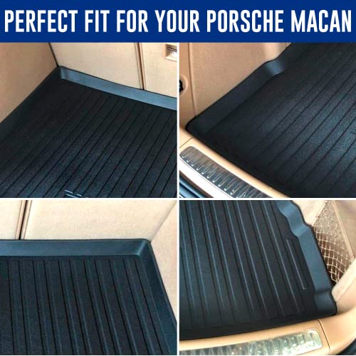 Premium Cargo Liner For Porsche Macan 2015-2023 - 100% Protection - Custom Fit Car Trunk Mat - All-Season Black Cargo Mat - Laser Measured Trunk Liners For Porsche Macan 2015-2023 #TOP2