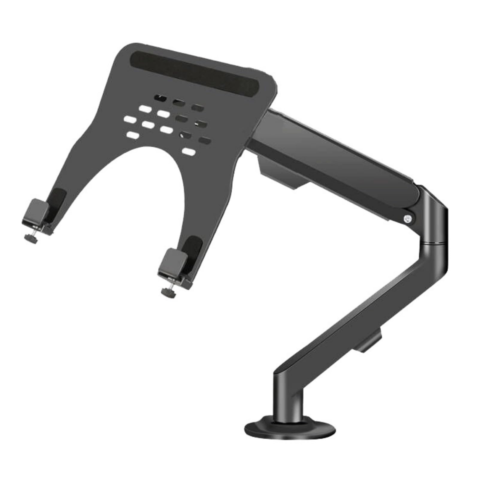 Soporte de brazo de acero resistente para portátiles de 10 a 16 pulgadas