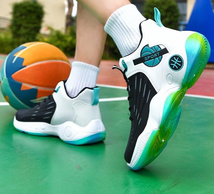 Zapatillas de Baloncesto Altas Hombre Joven Protección Tobillo | Zapatillas de Baloncesto Altas Hombre Joven Soporte TPU Amortiguación Sport