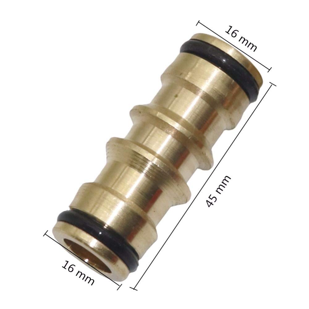 Giunti for Tubi in PVC in Ottone bidirezionale a sgancio rapido for autolavaggio, Pulizia, Tubo dell'Acqua, irrigazione, raccordi for microirrigazione Automatici, 20 Pezzi