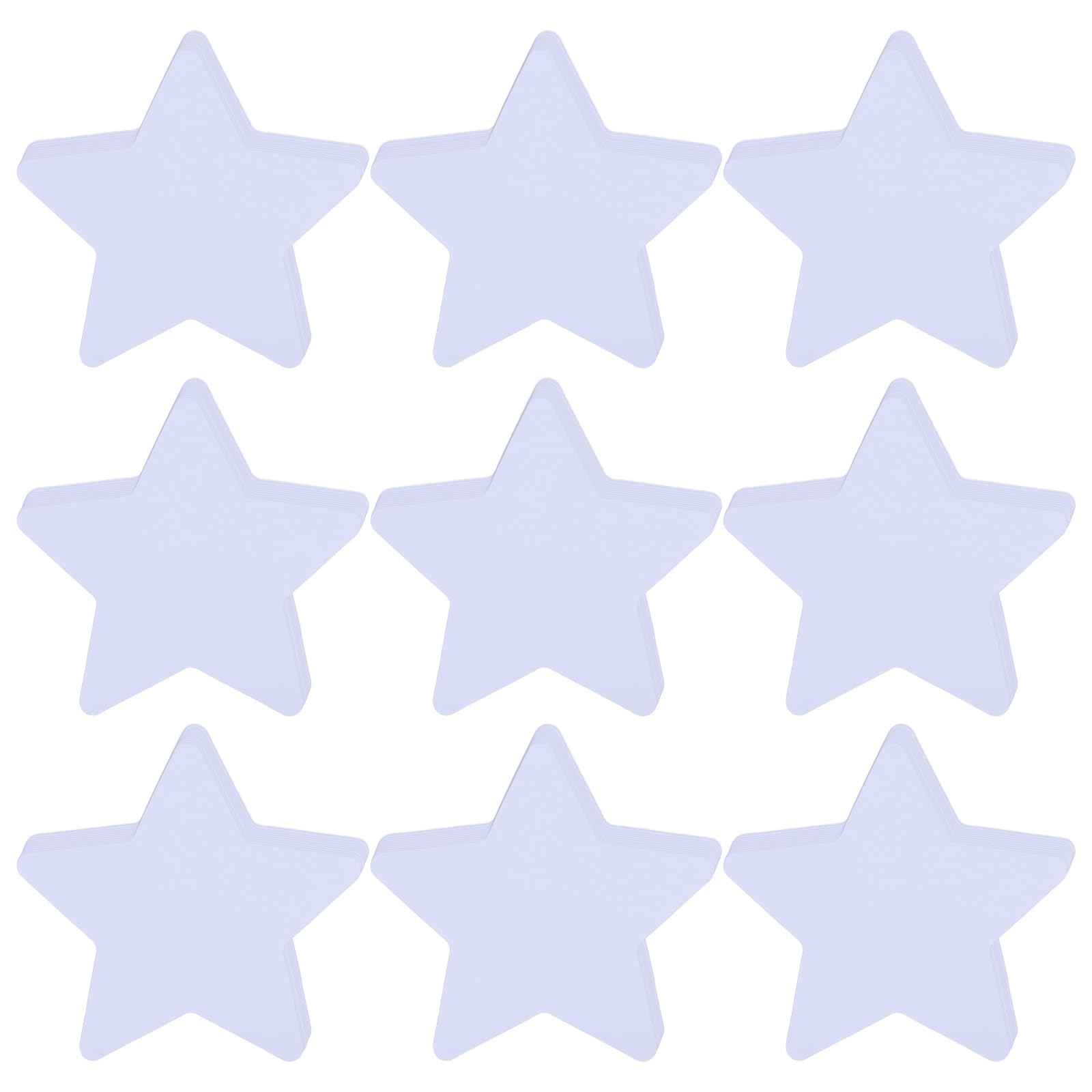 sourcing map 108Pcs Stars Cutouts, 3.5 x 4 Inch Paper Star Shaped Paper Cards for Bulletin Board Decorations, Wall Cut-outs Classroom DIY Craft, Light Purple