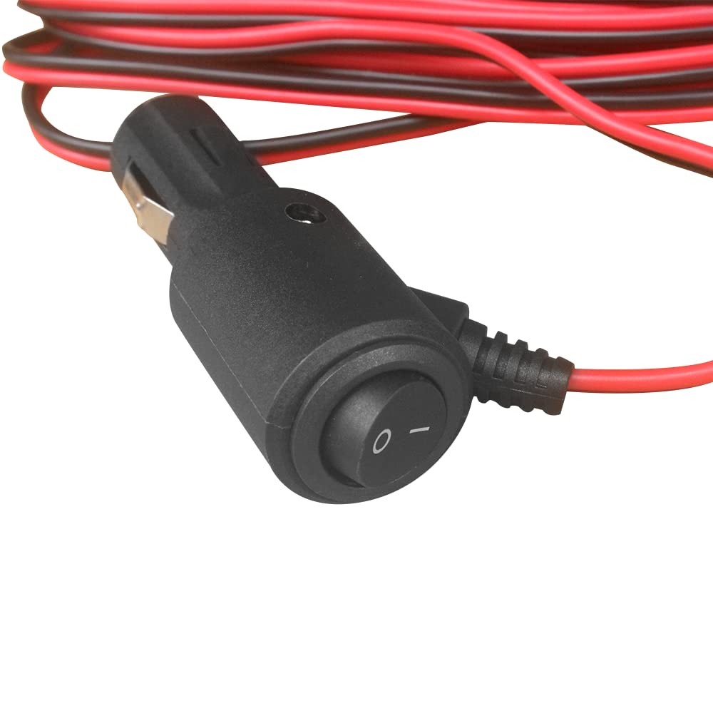 cigarette lighter subwoofer Plug, Cigarette Lighter with Switch Power Amplifier Power Plug Cable, Built-in Indicator Switch Button, Built-in 12V-24V 20A Fuse, 3m Long Pure Copper Power Cord Electronics or any other device Cigarette Lighter Flame Test With