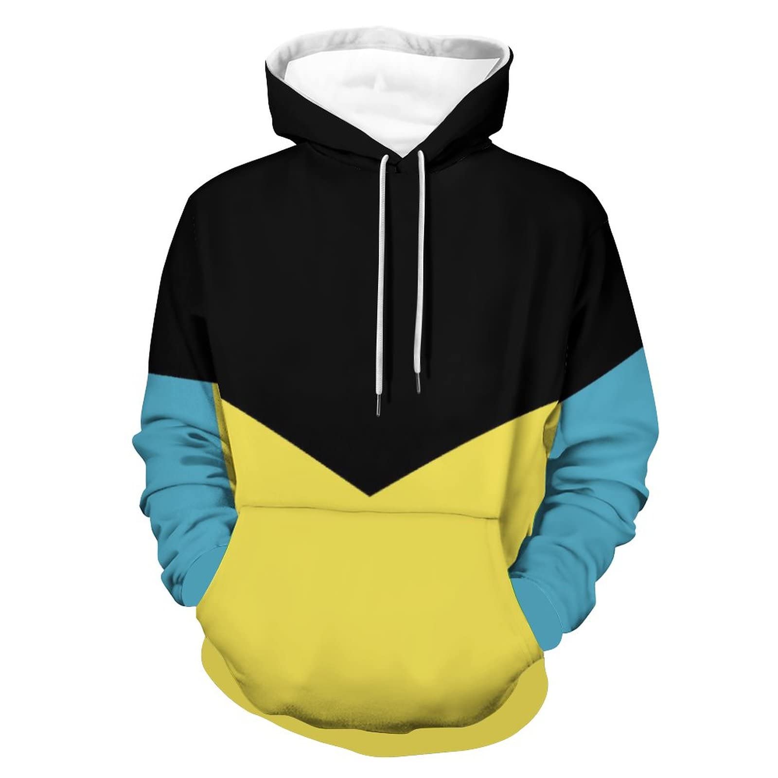 Fattyeery Hoodies for Men European Union Flag Unisex Pullover Sweatshirt Fashion Autumn Winter Casual Long Sleeve