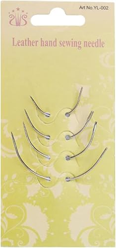 ShanLily Agujas de coser curvadas de cuero tipo C agujas para alfombras de cuero de lona de reparación de manualidades de tejido