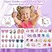 Toddler Girl Toys for Ages 5-7 Jewelry,34pcs Girls Toys Age 6-8 Clip on Earrings for Girls age 8-10 Kids Princess Toy Adjustable Ring Girl Toy Age 3 4 5 6-8 Year Old Birthday Christmas Gifts