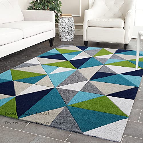 Image of Soft Pure Woolen Modern Collection Tufted Carpet for Living Room,Bedroom'Kitchen and Hall (10 X 14) Feet