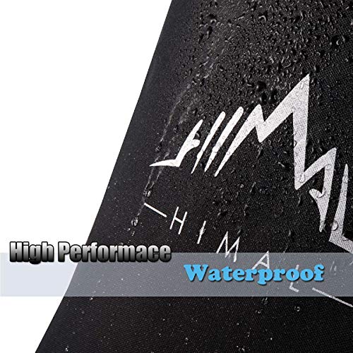 Himal Pro Lawn Mower Cover - Heavy Duty 600D Polyester Oxford, Waterproof, UV Resistant, Universal Size Tractor Cover Fits Decks up to 54’’ with Storage Bag, Black