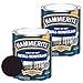 Produktbild Hammerite Metall-Schutzlack Struktur-Effekt Grundierung Rostschutz schwarz, 2 x 750 ml