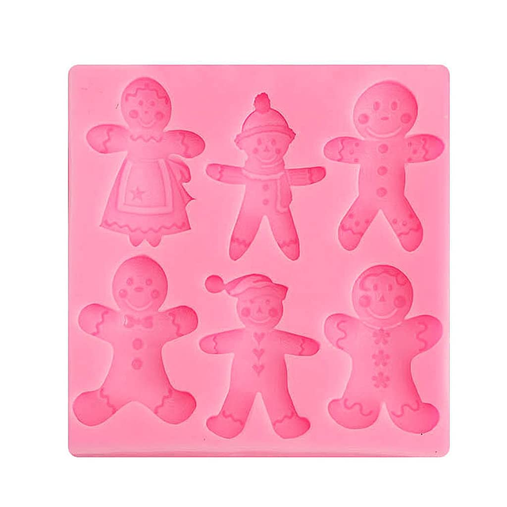 Xinsheinelry Sugarcraft Christmas Snowmen Pine Cookie Food-grade Silicone Cake Plunger Cutter Cookie Set