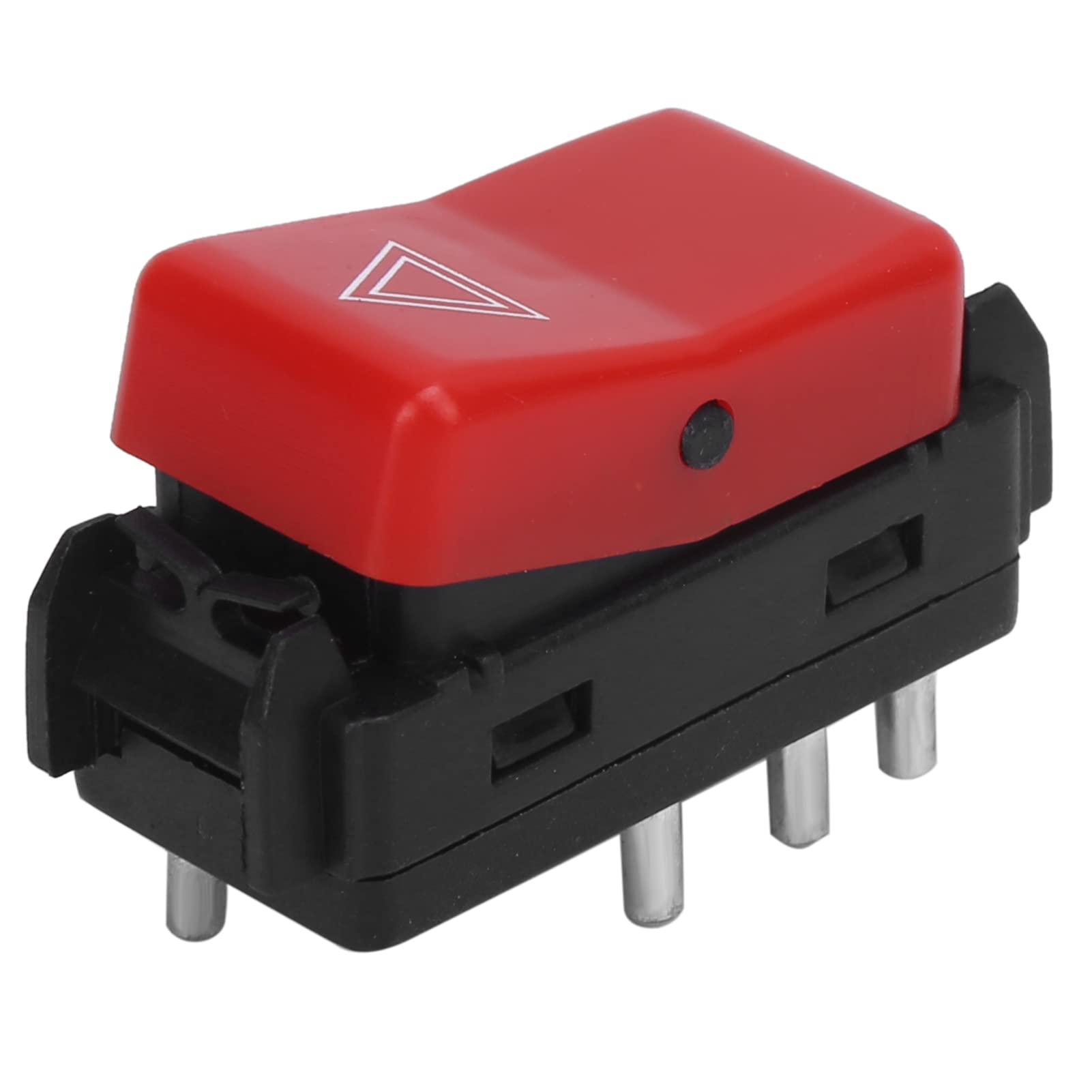 Cosiki Interruttore Luce di Emergenza di Emergenza Rosso di Ricambio per W124 W201 W202 Robusto ABS + Metallo