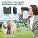 Leacco 10x25 Compact Binoculars for Adults and Kids, Large View Waterproof Small Binoculars with Low Light Vision BAK4 Prism FMC Lens for Cruise Ship Bird Watching Travel Hunting, Military Green
