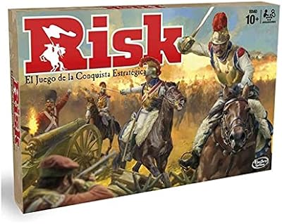 Hasbro Gaming, Risk: El Juego de la Conquista Estrátegica, Ejército de Juguete, Tablero Mundial, 42 Territorios, 6 Continentes, Estrategia, Juegos para Fiestas, Regalo Multijugador, Acción y Aventura