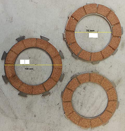 Embrague serie discos de corcho 3 unidades LML Star 125 – 150 – 151 cc 4 tiempos