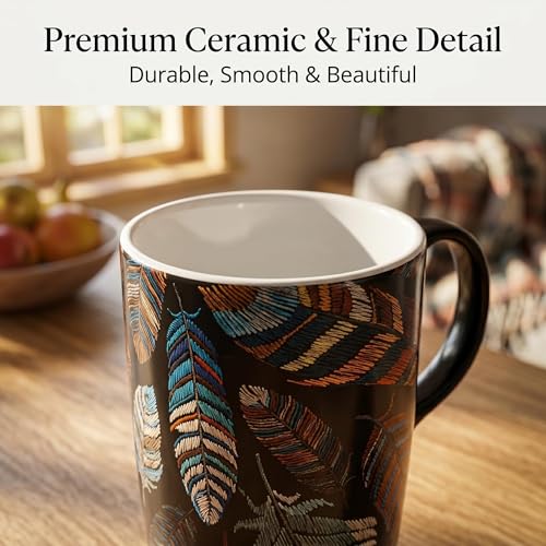 Taza de cerámica de viaje con tapa 17oz Topadorn miniatura 6