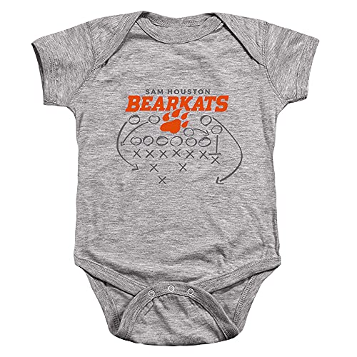 Sam Houston State University Official Football Play Unisex Infant Snap Suit for Baby,Athletic Heather, 12 Months