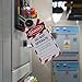 YHNTGB 50PCS Lockout Tagout Tags Do not Operate Equipment Labels with 50 Zip Ties OSHA Compliant for Out of Service Machine Maintenance