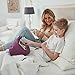 iBeani iPad & Tablet Stand/Bean Bag Cushion Holder for All Devices/Any Angle on Any Surface - Floral Plum