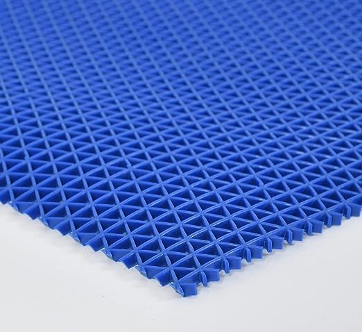 Image of Waterproof Jali Rubber Mat for Bathroom Swimming Pool Anti Skid Bath Mats (Blue, 1.5x2 Feet)