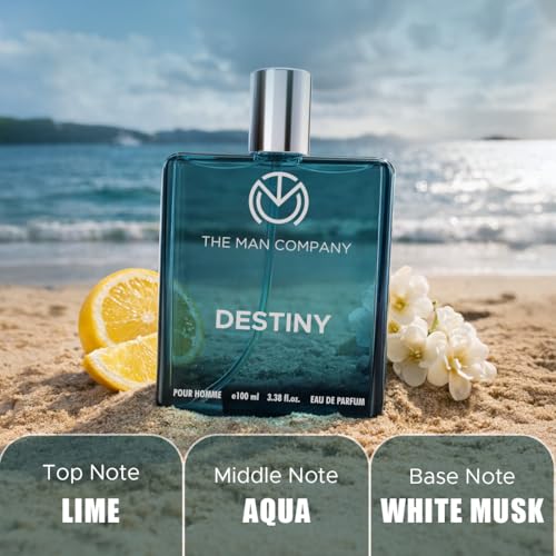 Image of The Man Company Destiny Perfume for Men - 100ml | Premium Long-Lasting Fragrance | EDP for Men (Eau De Parfum) | Gift for Him
