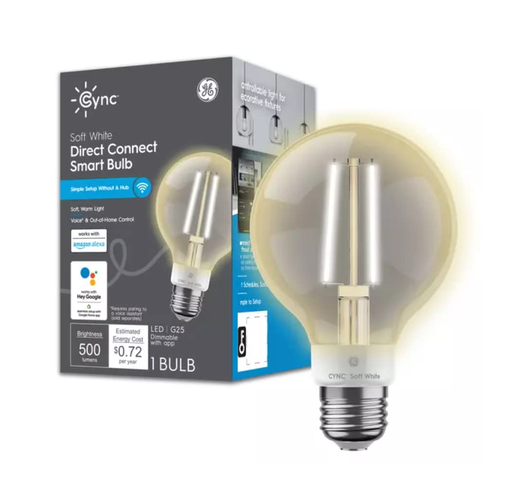 GELighting 93130186 GE 6W G25 Bulb - Quantity 1