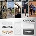 KAPVOE Photochromic Cycling Glasses for Men Women Mountain Bike Sunglasses Black Sports Goggles UV Protection