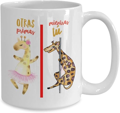 Miniatura 2 de Regalo para prima  Taza de cafe para primas  Perfecto regalo para graduados, navidad, profesionales y estudiantes  Vaso con afirmaciones positivas,,