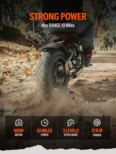 Hyper GoGo Kids Electric Dirt Motorcycle, Electric Motorbike w/Colorful Light Music Player Max 10MPH & 60 Mins Continuous Ride for Kids/Teens(Age 6+)