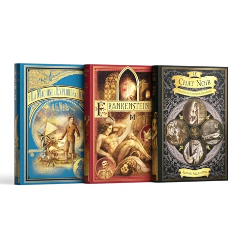 Collection Maîtres du Fantastique - Sélection I - Contient 3 livres :: La Machine à explorer le temps, Frankenstein, Le Chat noir