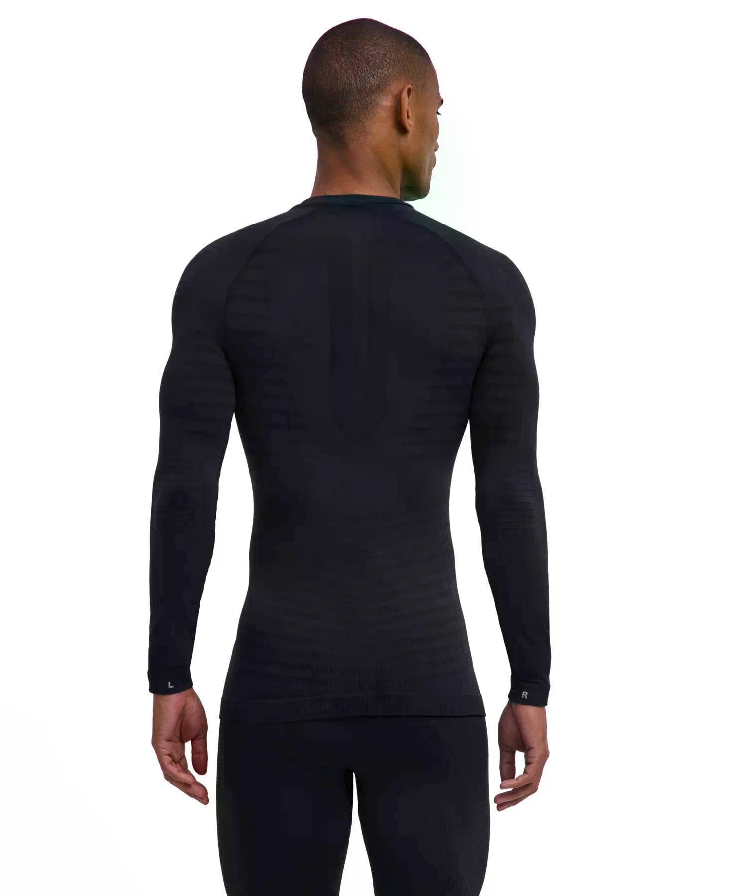 FALKE Maximum Warm Round Neck M L/S SH Hilo Funcional Secado Rápido Termo 1 Pieza Capa de Base Superior Hombre (Pack de 1)