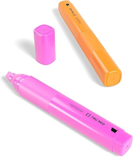 Miniatura 5 de TRU RED Resaltador de tanque de grapas con agarre, punta de cincel, surtido, 36/cartón (TR54585-CCVS)