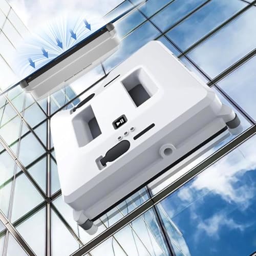 CraftNestUK Light Power Tools 3000pa Strong Suction Window Cleaner Robot (double Water Tanks) - 3 Path Modes Smart Window Cleaner