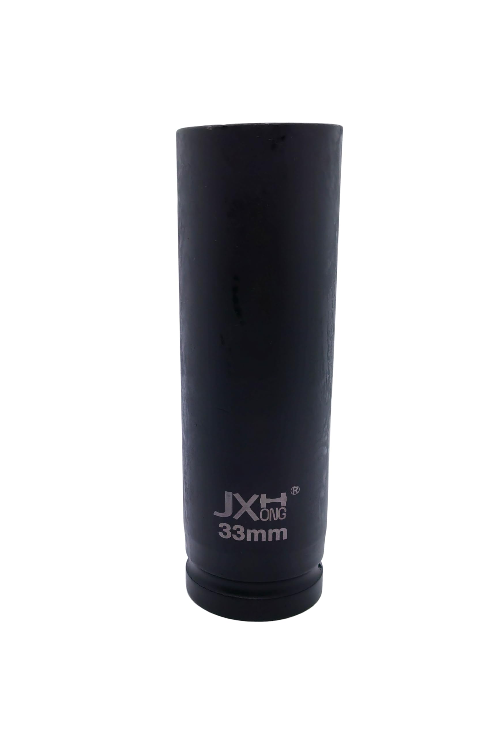 JXHONG 1/2-Inch Drive Metric Extra Deep Impact Socket, Heavy-Duty,6-Point, 6.3-Inch Long, Heat-Treated Cr-V Steel (33mm)
